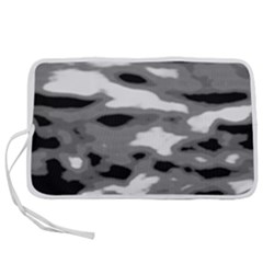 Black Waves Abstract Series No 1 Pen Storage Case (m) by DimitriosArt