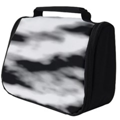 Black Waves Abstract Series No 2 Full Print Travel Pouch (big) by DimitriosArt