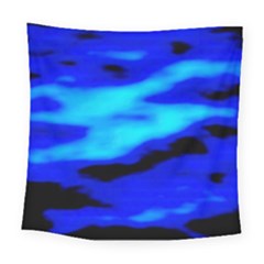 Blue Waves Abstract Series No13 Square Tapestry (large) by DimitriosArt