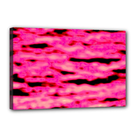 Rose  Waves Abstract Series No1 Canvas 18  X 12  (stretched) by DimitriosArt
