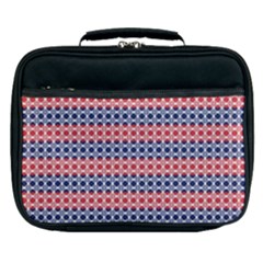 Red Blue White Troll Knots Pattern Lunch Bag
