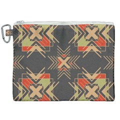 Abstract Geometric Design    Canvas Cosmetic Bag (xxl) by Eskimos