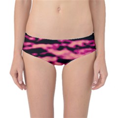 Pink  Waves Abstract Series No2 Classic Bikini Bottoms by DimitriosArt