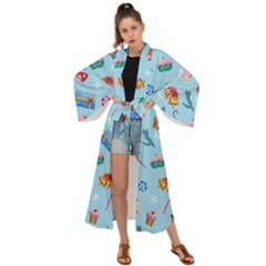New Year Elements Maxi Kimono by SychEva