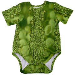 Green Fresh  Lilies Of The Valley The Return Of Happiness So Decorative Baby Short Sleeve Onesie Bodysuit by pepitasart
