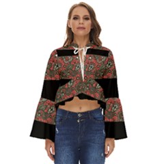 Floral Boho Long Bell Sleeve Top by Sparkle