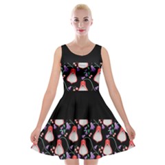 Floral Velvet Skater Dress by Sparkle