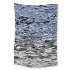 Silver Waves Flow Series 1 Large Tapestry by DimitriosArt