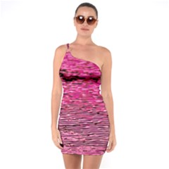 Pink  Waves Flow Series 1 One Soulder Bodycon Dress by DimitriosArt