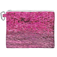 Pink  Waves Flow Series 1 Canvas Cosmetic Bag (xxl) by DimitriosArt