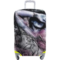 Watercolor Girl Luggage Cover (large) by MRNStudios
