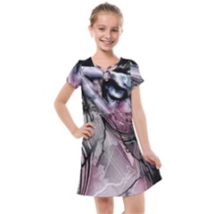 Watercolor Girl Kids  Cross Web Dress by MRNStudios