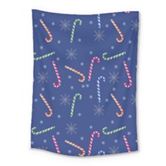 Christmas Candy Canes Medium Tapestry by SychEva