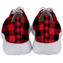 Black and Red Buffalo Check Plaid, 90s black red checkered, Red and black Men s Lightweight Sports Shoes View4
