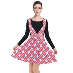 Abstract Cookies Plunge Pinafore Dress by SychEva