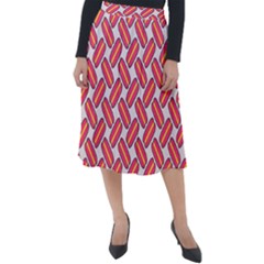 Abstract Cookies Classic Velour Midi Skirt  by SychEva