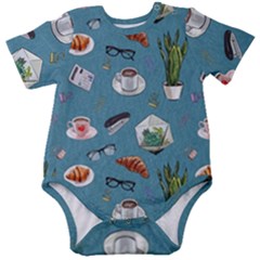 Fashionable Office Supplies Baby Short Sleeve Onesie Bodysuit by SychEva