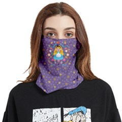Dots And Stars Face Covering Bandana (two Sides)