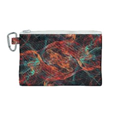 Fractal Canvas Cosmetic Bag (medium) by Sparkle
