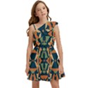 Abstract pattern geometric backgrounds   Kids  One Shoulder Party Dress View1