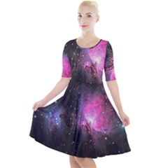 Orion (m42) Quarter Sleeve A-line Dress by idjy