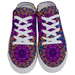 Vibrant Violet Mandala Half Slippers by lujastyles