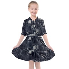 Charcoal Faker Kids  All Frills Chiffon Dress by MRNStudios