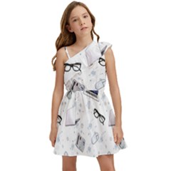 Computer Work Kids  One Shoulder Party Dress by SychEva