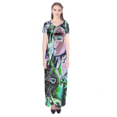 Glam Rocker Short Sleeve Maxi Dress by MRNStudios