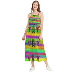 Mermaids And Unicorn Colors For Flower Joy Boho Sleeveless Summer Dress by pepitasart