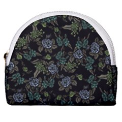 Moody Flora Horseshoe Style Canvas Pouch