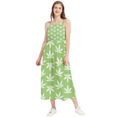 Weed Pattern Boho Sleeveless Summer Dress by Valentinaart