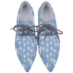 Cupid Pattern Pointed Oxford Shoes by Valentinaart