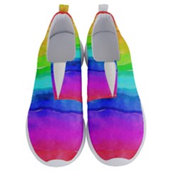Watercolor Rainbow No Lace Lightweight Shoes by Valentinaart