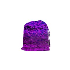 Magenta Waves Flow Series 2 Drawstring Pouch (xs) by DimitriosArt