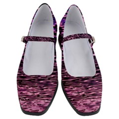 Purple  Waves Abstract Series No2 Women s Mary Jane Shoes by DimitriosArt