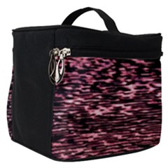 Pink  Waves Flow Series 11 Make Up Travel Bag (small) by DimitriosArt