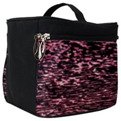 Pink  Waves Flow Series 11 Make Up Travel Bag (big) by DimitriosArt