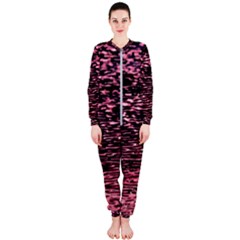Pink  Waves Flow Series 11 Onepiece Jumpsuit (ladies) by DimitriosArt