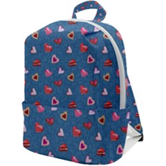 Sweet Hearts Zip Up Backpack by SychEva
