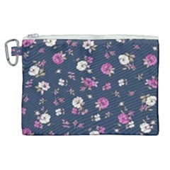 Flowers Pattern Canvas Cosmetic Bag (xl) by Sparkle