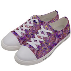 Liquid Art Pouring Abstract Seamless Pattern Tiger Eyes Men s Low Top Canvas Sneakers by artico