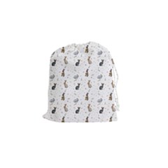 Cute Rabbit Drawstring Pouch (small) by SychEva