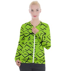 Abstract Pattern Geometric Backgrounds   Casual Zip Up Jacket by Eskimos