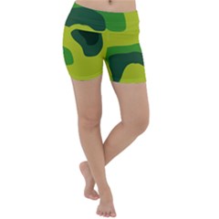 Abstract Pattern Geometric Backgrounds   Lightweight Velour Yoga Shorts by Eskimos