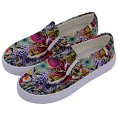 Tiger King Kids  Canvas Slip Ons by Sparkle