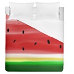 Painted watermelon pattern, fruit themed apparel Duvet Cover (Queen Size)