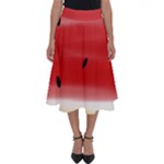 Painted watermelon pattern, fruit themed apparel Perfect Length Midi Skirt