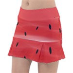 Painted watermelon pattern, fruit themed apparel Classic Tennis Skirt