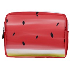 Painted Watermelon Pattern, Fruit Themed Apparel Make Up Pouch (medium) by Casemiro